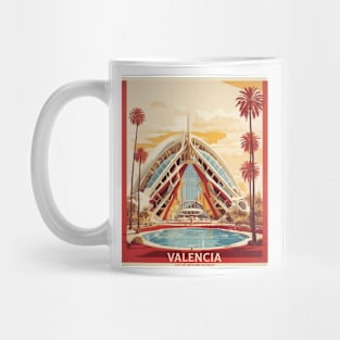 City of Arts and Sciences Valencia Spain Travel Tourism Retro Vintage Mug